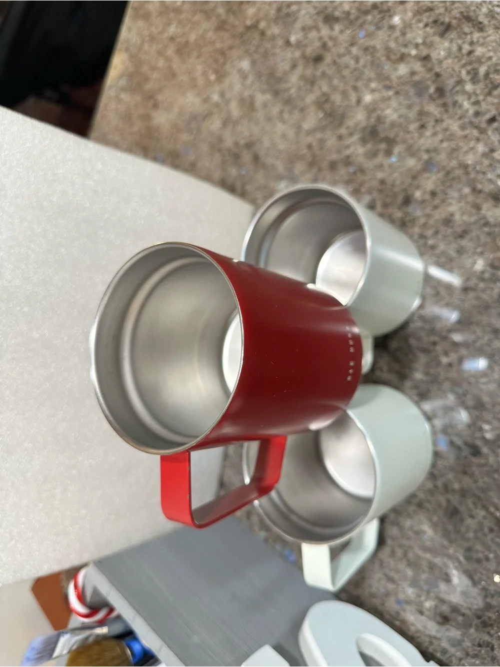 Rae Dunn Metal 3 Mug Set